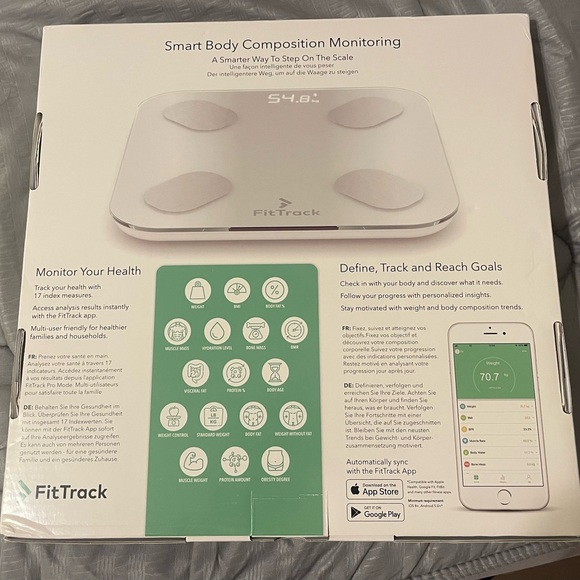 Fit Track Complete Body Analysis Bluetooth Scale - Picture 2 of 2